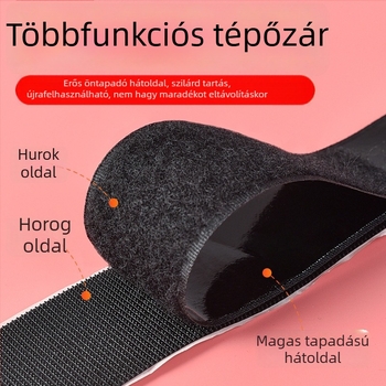 Önadhéziós Velcro szalag függönyök és képernyők rögzítésére, horog- és hurkoló zárás
