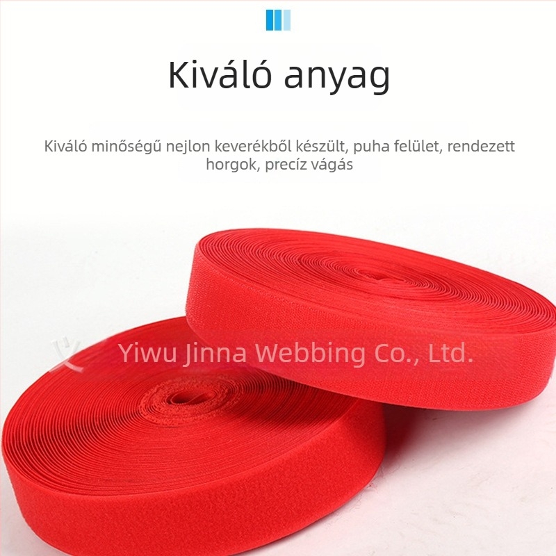 Nylon Velcro rögzítőszalag kapocs- és hurkolózáróval, táskákhoz, ruházathoz és lábbelikhez
