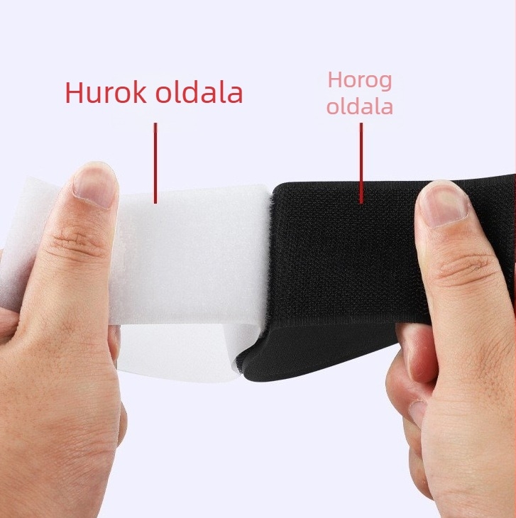 Fekete-fehér nylon-poliészter keverék Velcro pánt
