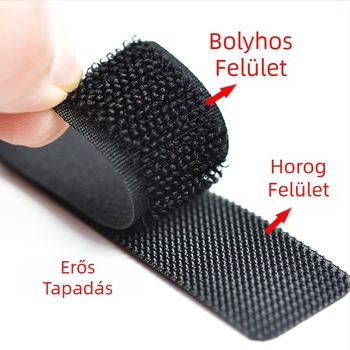 Fekete-fehér nylon horog Velcro-hoz, babaruházathoz