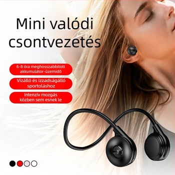 M-1S csontvezetéses Bluetooth headset, vezeték nélküli, privát modell, HD sportos sztereó, kényelmes