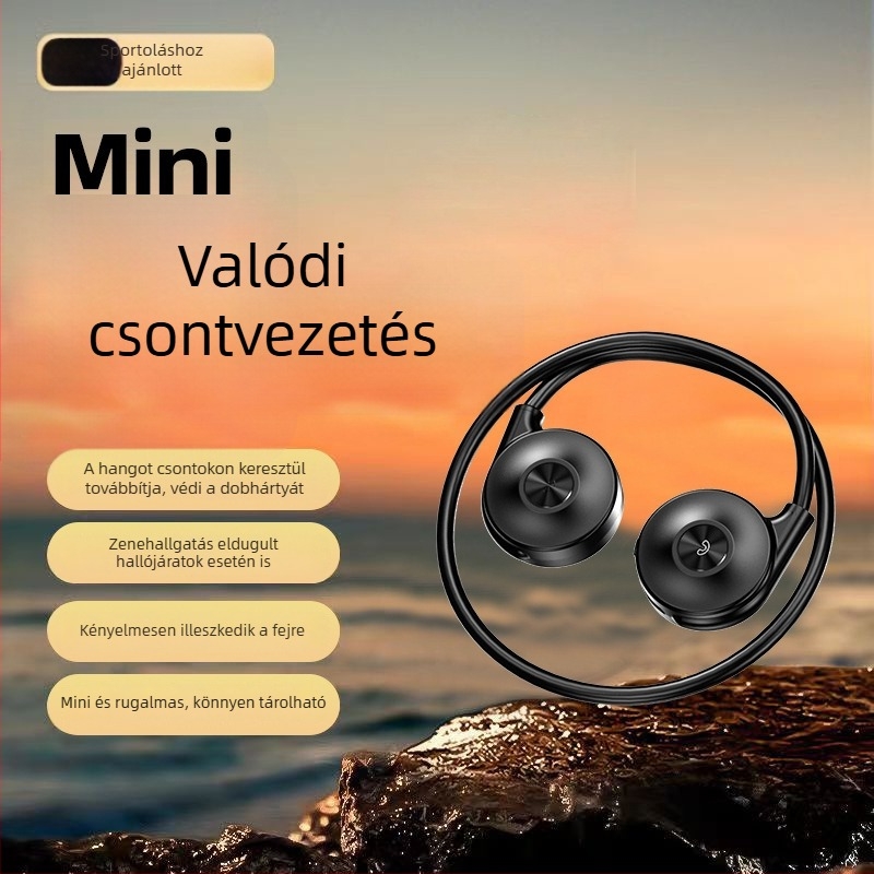 M-1S csontvezetéses Bluetooth headset, vezeték nélküli, privát modell, HD sportos sztereó, kényelmes