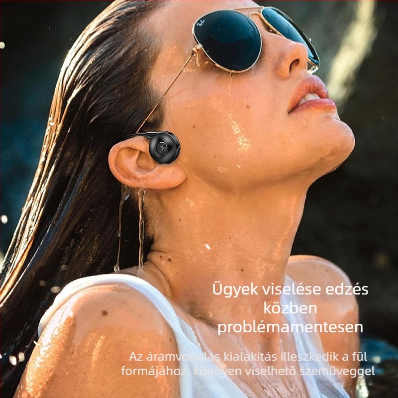 M-1S csontvezetéses Bluetooth headset, vezeték nélküli, privát modell, HD sportos sztereó, kényelmes