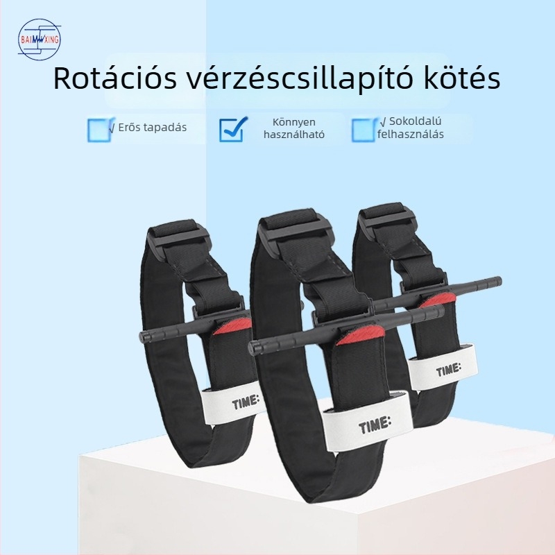 CAT turniket egy kézzel működtethető elsősegély-hemostatikus kötszer-készlet Velcro szalaggal