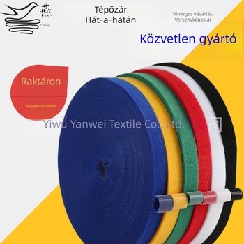 Adatkábeles Velcro kötöző, öntapadós