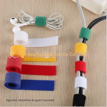 Adatkábeles Velcro kötöző, öntapadós