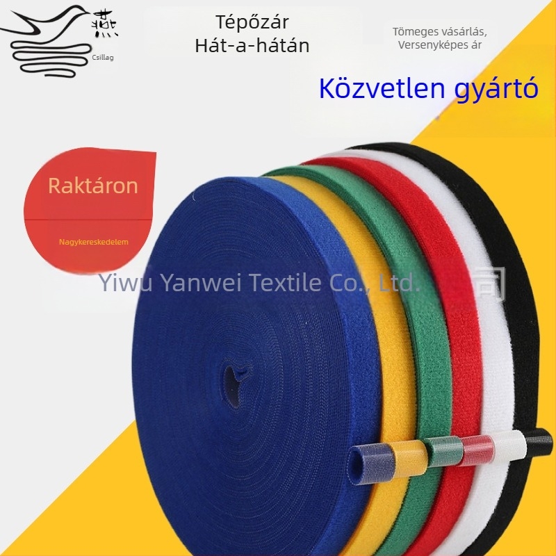 Adatkábeles Velcro kötöző, öntapadós