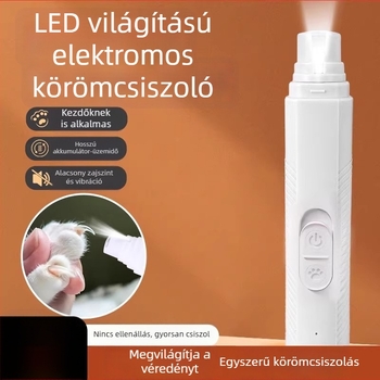 Elektronikus körömcsiszoló háziállatoknak — macskáknak és kutyáknak