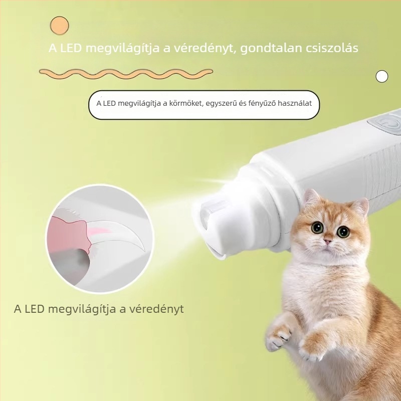 Elektronikus körömcsiszoló háziállatoknak — macskáknak és kutyáknak
