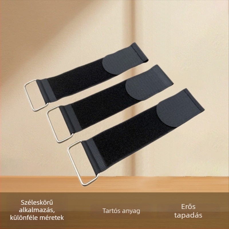 Velcro szalag fémcsattal áruk tárolására és szállítására