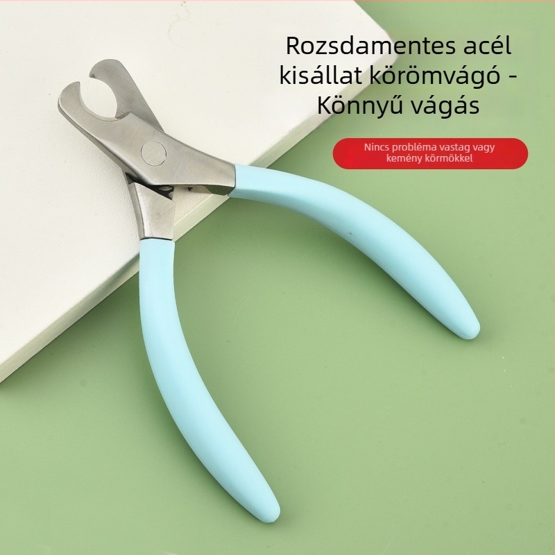 Háziállat körömvágó kutyáknak és macskáknak, univerzális, rozsdamentes acél, biztonságos kialakítás a véletlen sérülések elkerülésére