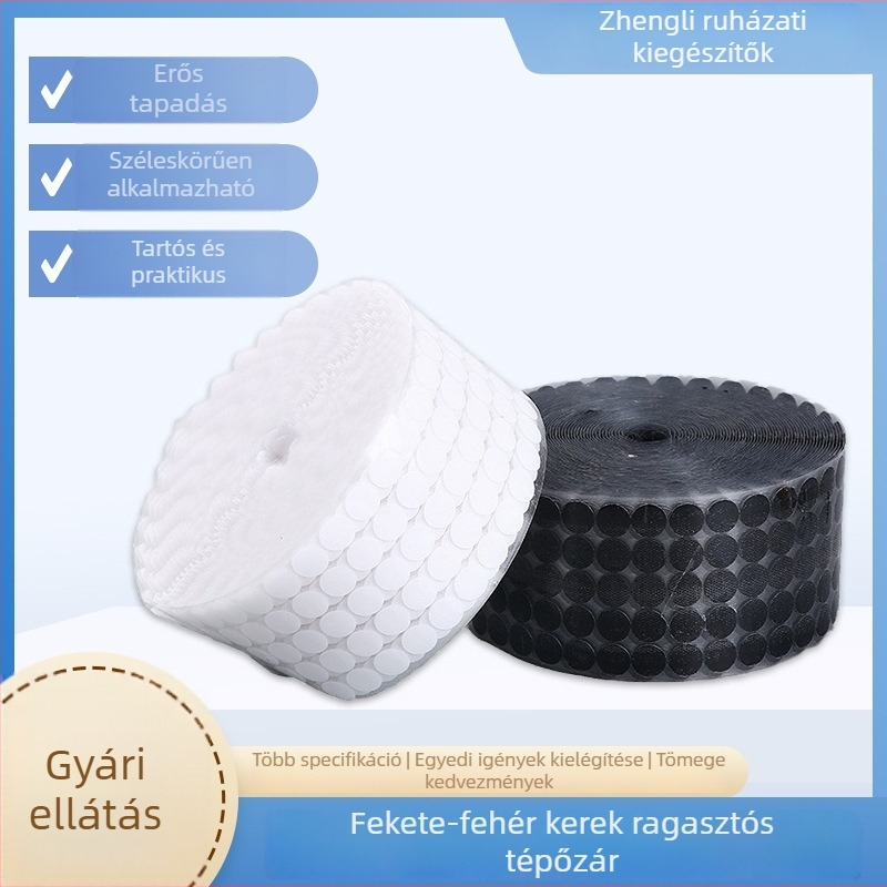 Öntapadós kerek Velcro pöttyök, férfi és női részekkel, gyerekeknek szóló csendes könyvekhez