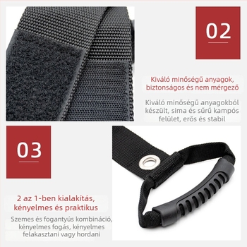 Nylon Velcro szalag kábelek és tömlők rendezésére, hordozható tároló