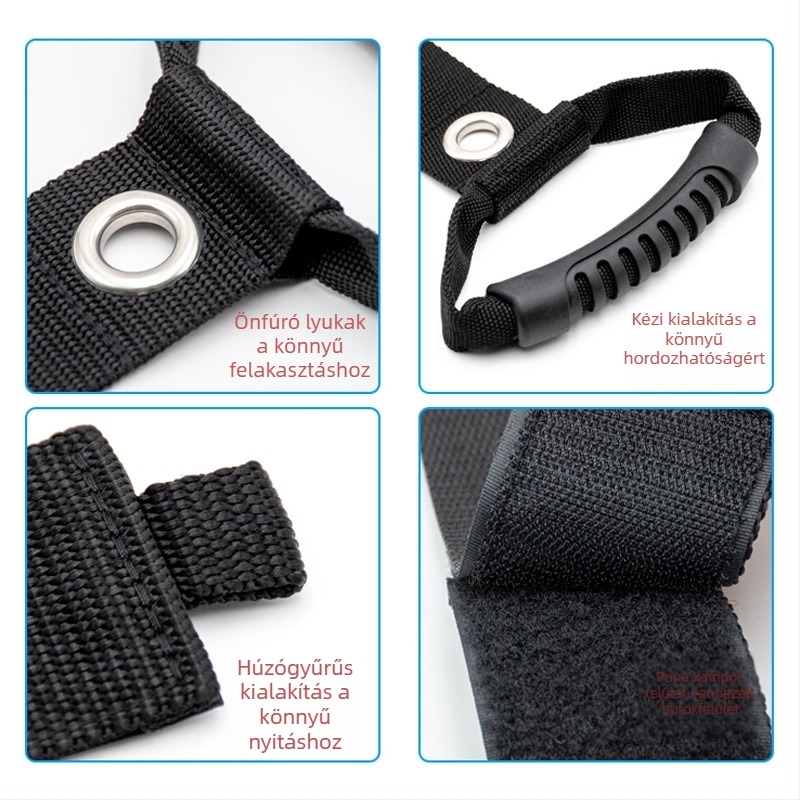 Nylon Velcro szalag kábelek és tömlők rendezésére, hordozható tároló