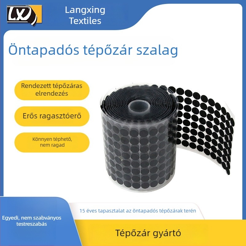 Személyre szabott nejlon Velcro szalag ragasztó hátlappal a szőnyegek rögzítéséhez, perforált