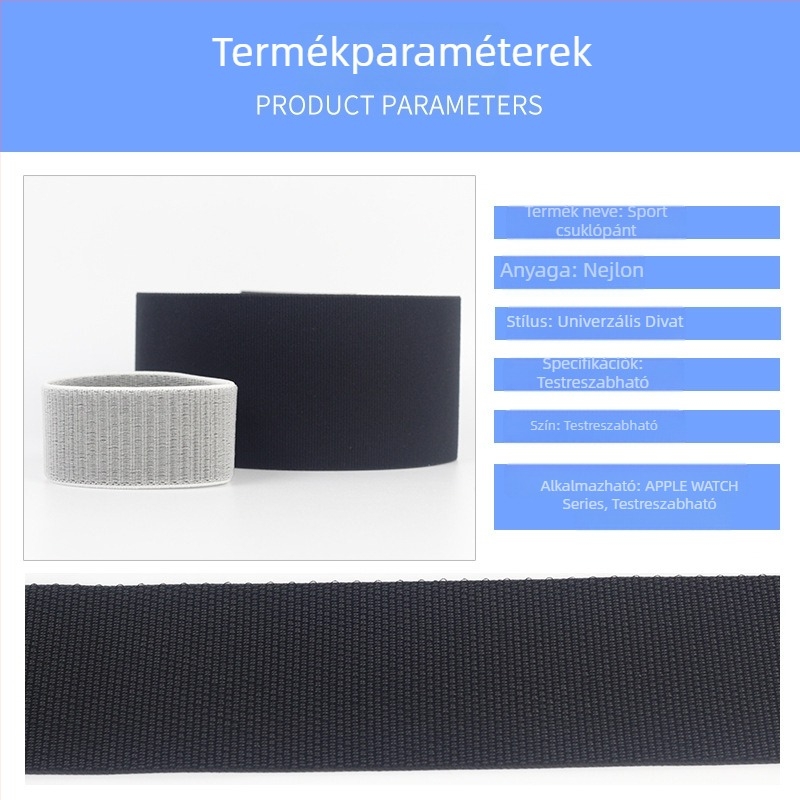 Nylon elasztikus futókarszalag Velcro-zárással, csúszásmentes telefontartó