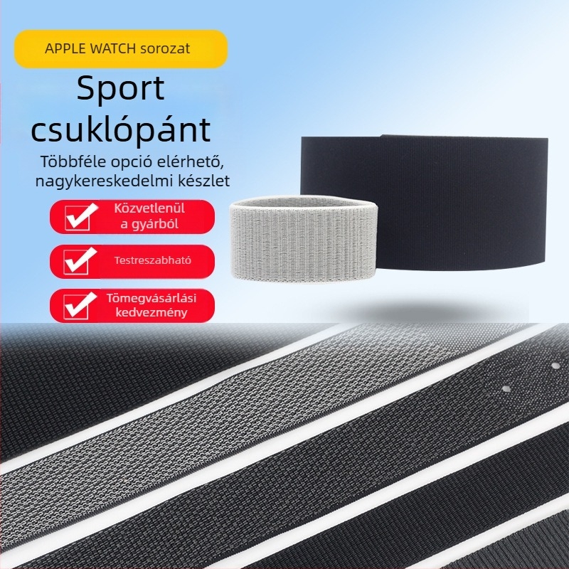 Nylon elasztikus futókarszalag Velcro-zárással, csúszásmentes telefontartó