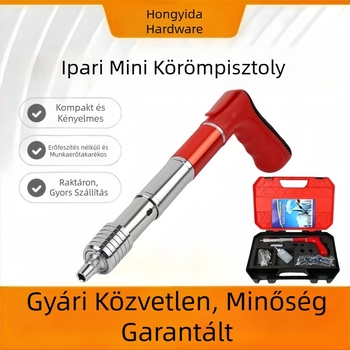 Csendes szegbelövő pisztoly mennyezet és fal szereléséhez, kézi és pneumatikus működéssel
