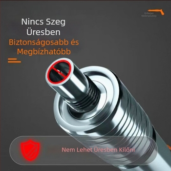 Csendes szegbelövő pisztoly mennyezet és fal szereléséhez, kézi és pneumatikus működéssel