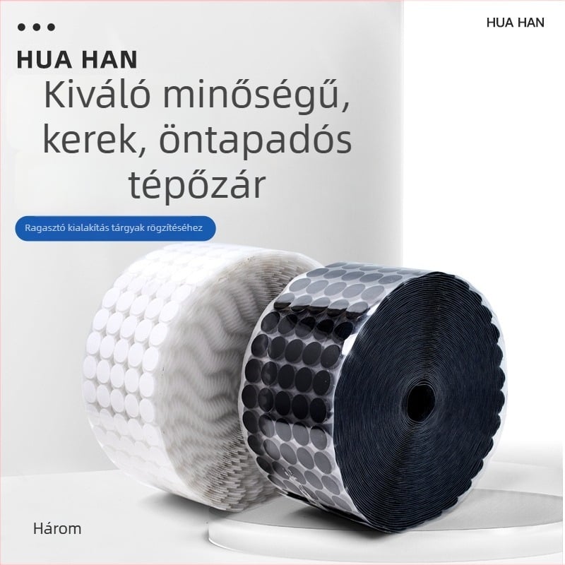 Kerek öntapadós Velcro korongok óvodai könyvekhez és közös kézműves projektekhez