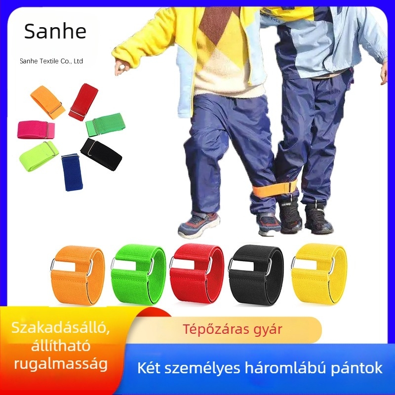 Két személy számára készült, háromlábú elasztikus pánt Velcroval