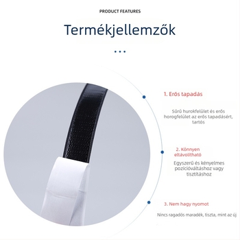Személyre szabható ragasztós Velcro szalag, dupla oldalú, erős ragasztó ruházathoz és kiegészítőkhöz