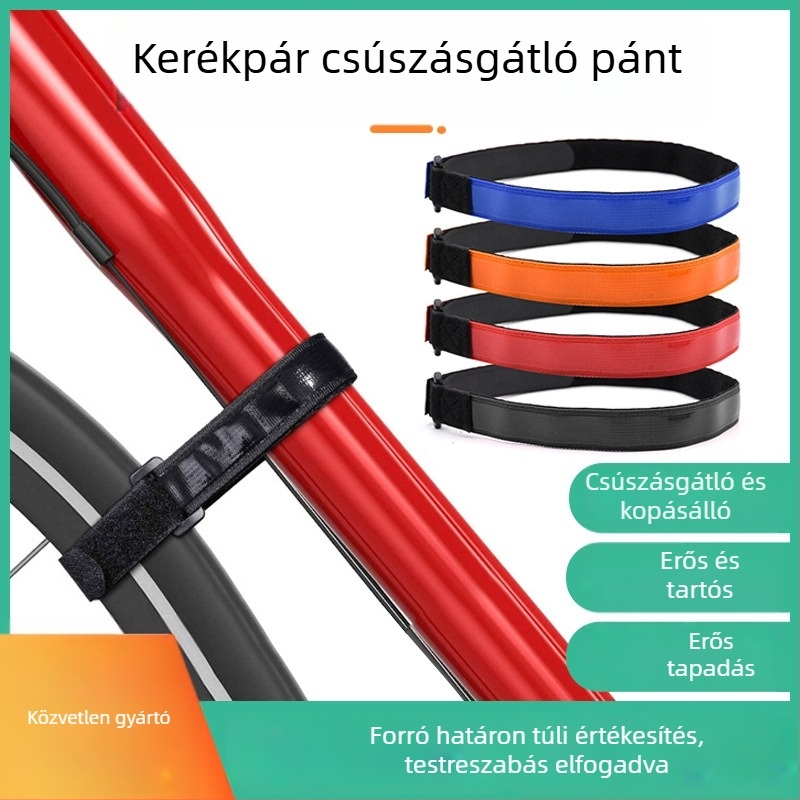 Kerékpár kerék rögzítő pánt, csúszásmentes stabilizáló pánt a kerék forgatásához – kiegészítő