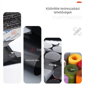 Magas hőmérsékletnek ellenálló Velcro szalag tűzvédelmi ruházathoz, aramid-nylon