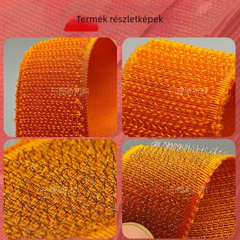 Magas hőmérsékletnek ellenálló Velcro szalag tűzvédelmi ruházathoz, aramid-nylon
