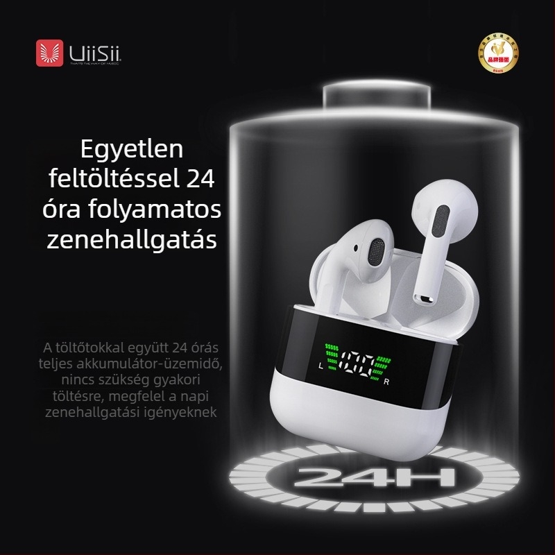 GM sorozat True Wireless Bluetooth fejhallgató, sztereó hangzás, basszus, zajcsökkentés, digitális kijelző, gyors töltés