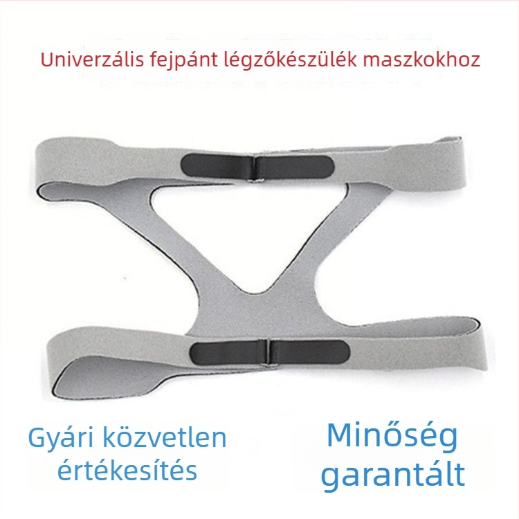 Univerzális fejpánt légzőmaszkhoz, fixáló szalag négy sarok maszkhoz, nylon Velcro zár
