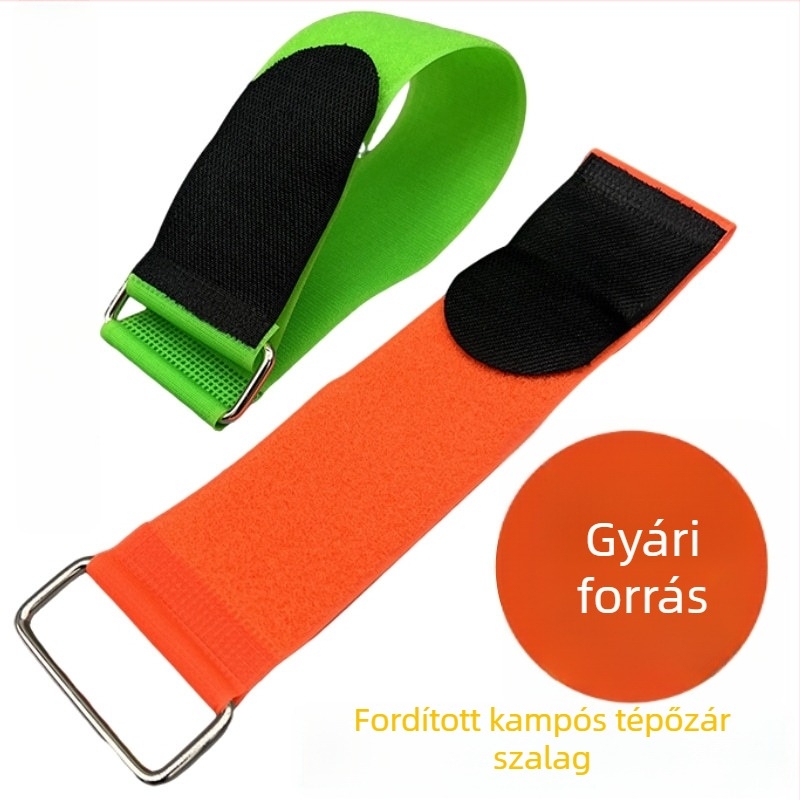 Színes Velcro-kábelrendező szalag, öntapadós, visszafordítható csattal, adat- és fejhallgatókábelekhez