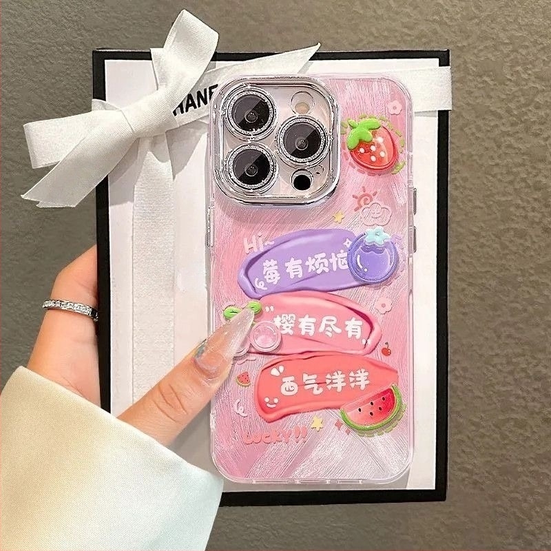 Berry tükrös tartó iPhone 15 és 16 Pro Max tokhoz – friss, minimalist stílus