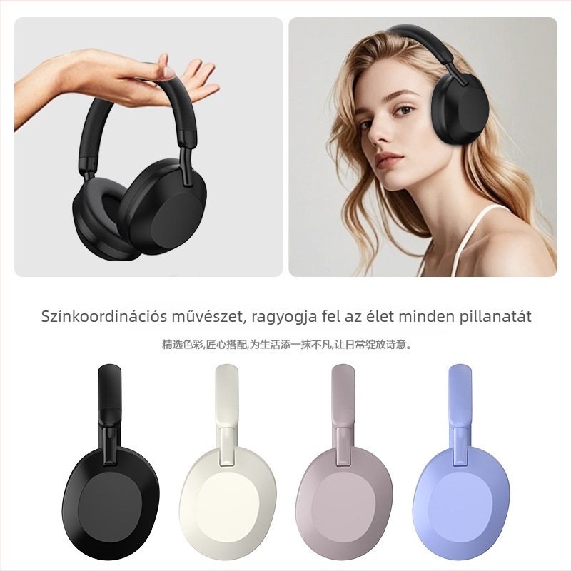 Aktív zajszűrős vezeték nélküli fejhallgató, hosszú akkumulátor-élettartam, sztereó hang, Bluetooth 4.1.