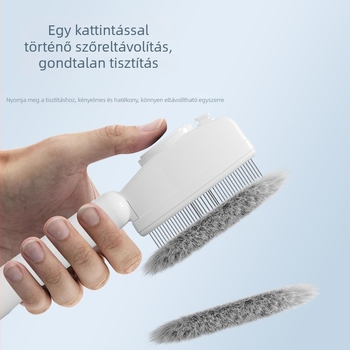 Macska- és kutyafésű gubancok kibogozására, laza szőr eltávolítására, tisztításra és masszírozásra – minden egyben a hosszú szőrű állatok ápolására és bolhák elleni védelemre