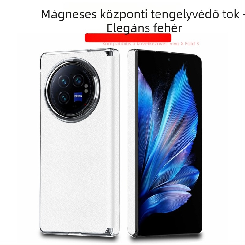 Vivo X Fold3 tok mágneses zsanérrel, teljes védelem, ütésálló, prémium üzleti stílusú