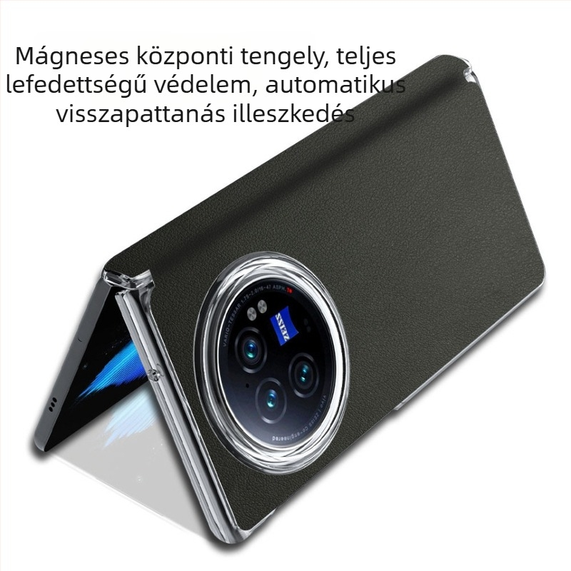 Vivo X Fold3 tok mágneses zsanérrel, teljes védelem, ütésálló, prémium üzleti stílusú