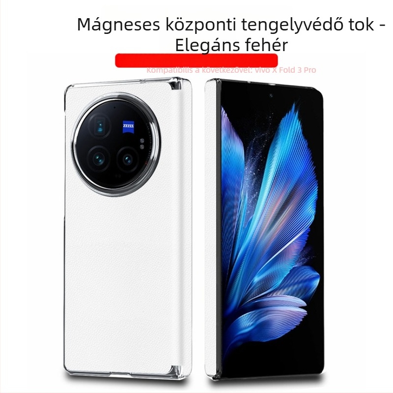 Vivo X Fold3 tok mágneses zsanérrel, teljes védelem, ütésálló, prémium üzleti stílusú