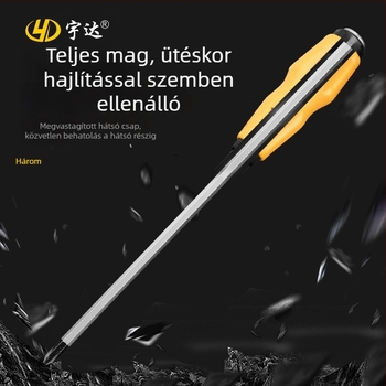 Yuda mágneses végű ütőcsavarhúzó, ultrakemény laposfejű és Phillips fej, 6 és 8 hüvelykes hosszabbítókkal