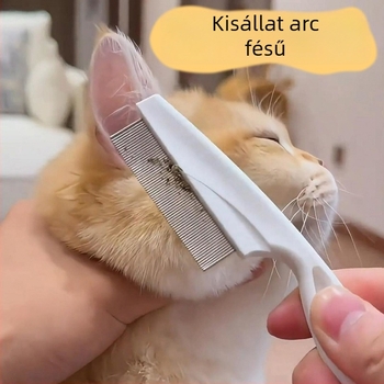 Kutyák és macskák számára készült fésű tűs fogakkal és sűrű fogakkal a laza szőr és bolhák eltávolítására