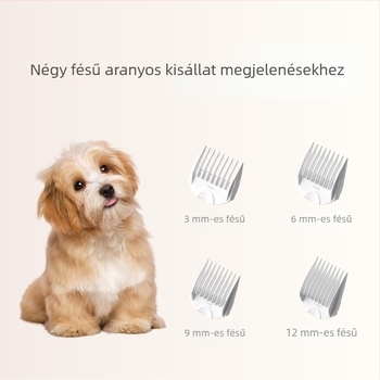 Házi használatra szánt állat szőrzet szívó-nyíró készülék integrált szőrtárolóval, nagy teljesítményű