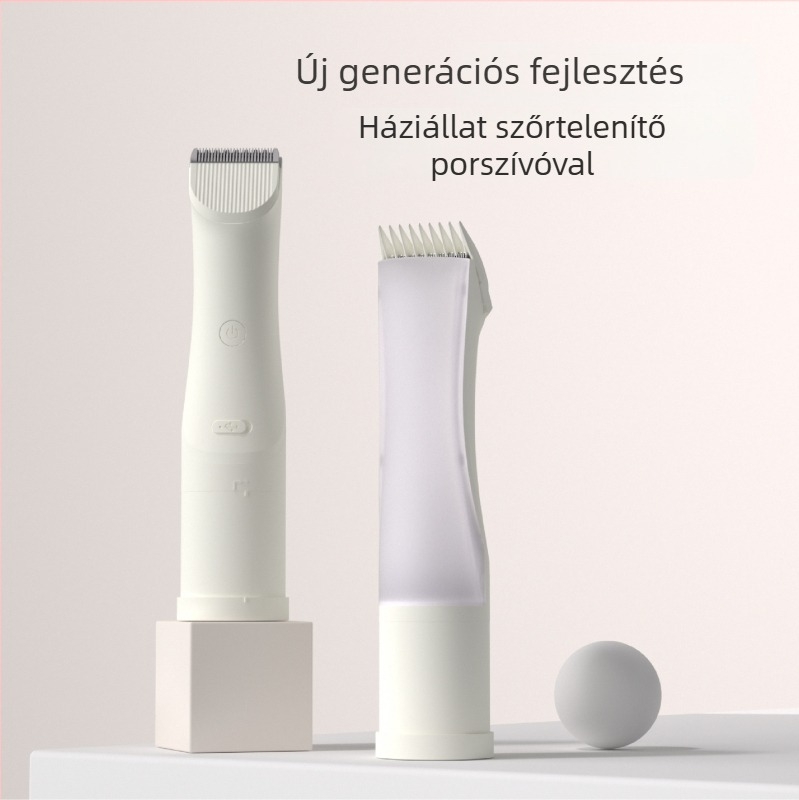 Házi használatra szánt állat szőrzet szívó-nyíró készülék integrált szőrtárolóval, nagy teljesítményű