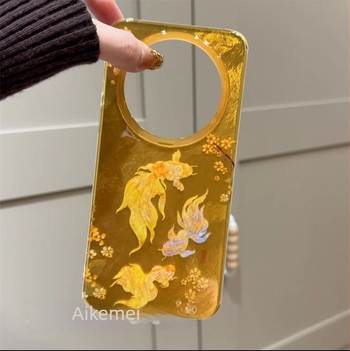 Újévi begónia virág és koi lánc Huawei Pura70pro telefontokhoz, Mate50/60 kompatibilis