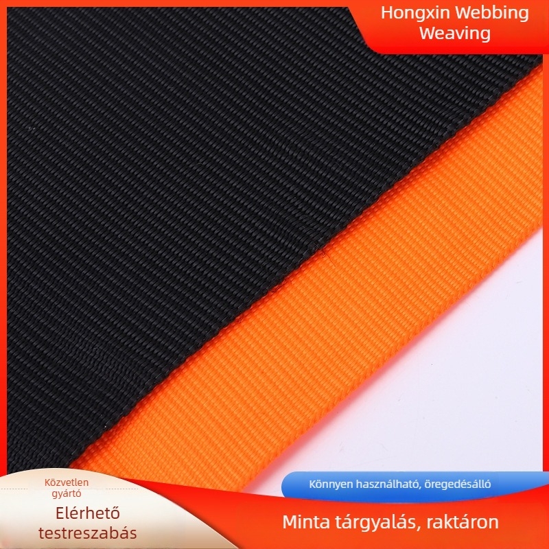 Üreges magú szalag, halcsont mintázatú kötött üreges szalag, üreges sík szalag iskolai táskákhoz és poggyászhoz
