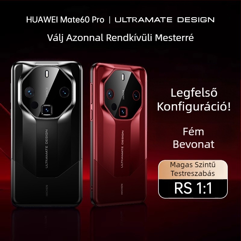 Fémes piano lakkozású tok Huawei Mate60 Pro
