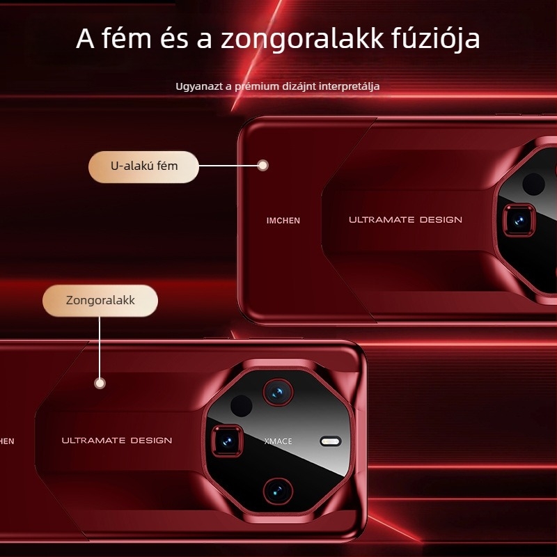 Fémes piano lakkozású tok Huawei Mate60 Pro