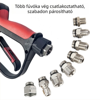 Rozsdamentes acél menetes végcsatlakozó nagy nyomású vízipisztolyhoz, G3/8-tól M14/M18/M22-ig belső és külső menetek