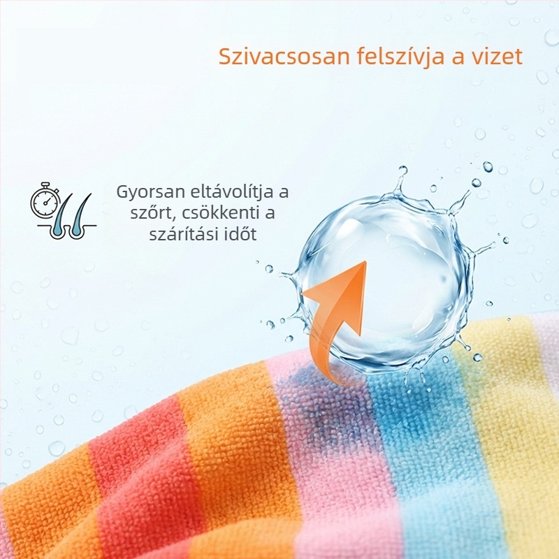 Korall bársonyos háziállat-törölköző, puha és gyorsan száradó, kutyák és macskák számára, több méretben