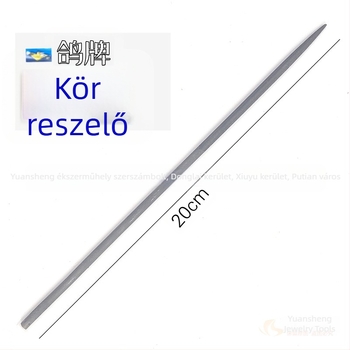 Hosszú finom reszelő készlet – félköríves és sík reszelők ékszerekhez, órákhoz, formázáshoz és aranyozáshoz.