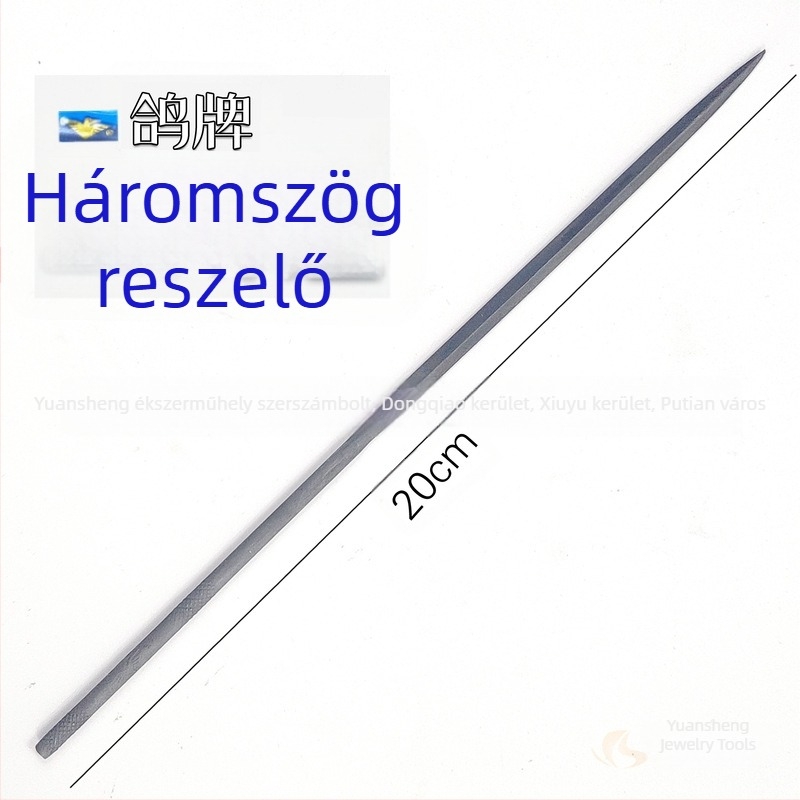 Hosszú finom reszelő készlet – félköríves és sík reszelők ékszerekhez, órákhoz, formázáshoz és aranyozáshoz.